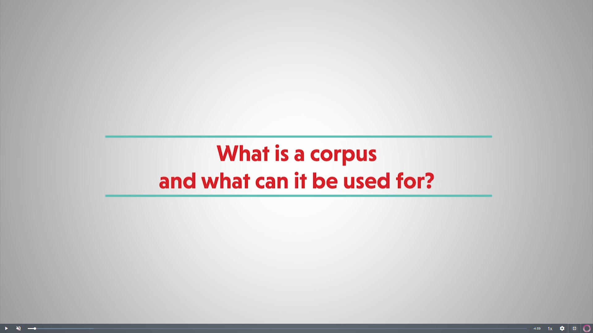 What is a corpus and what can it be used for ?